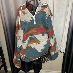 Southwest Style V-Neck Sweater